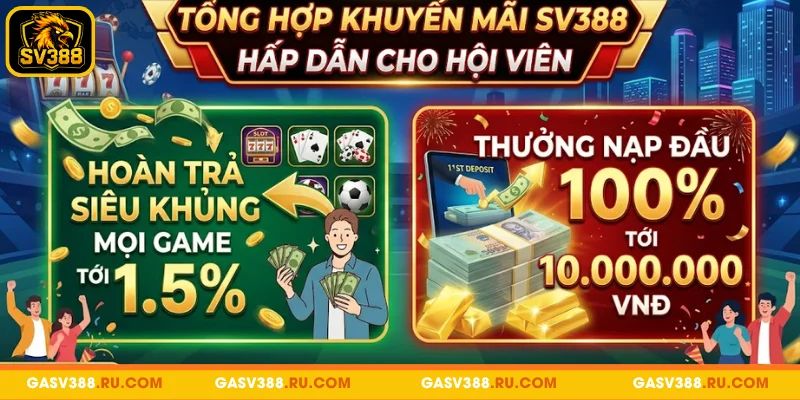 Cập nhật khuyến mãi SV388 đang triển khai